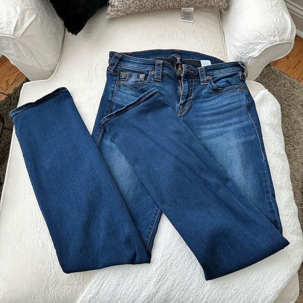 True Religion Billie Mid Rise Straight